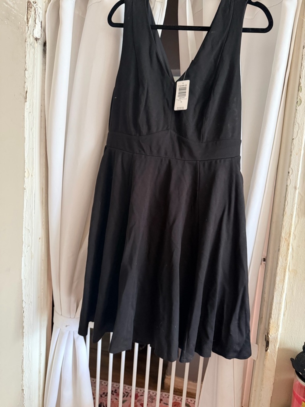torrid Black V-Neck Sleeveless Dress